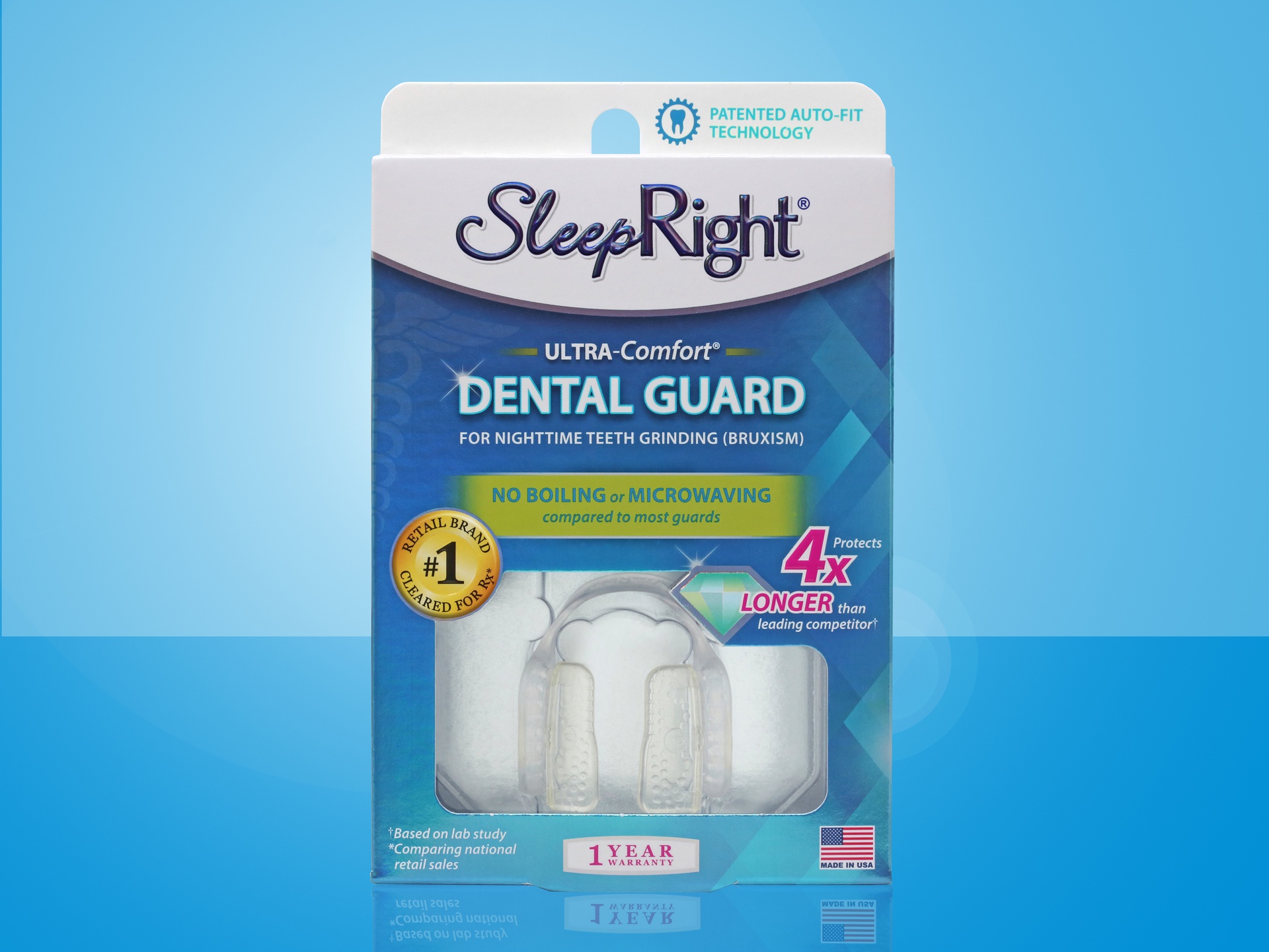 SleepRight Ultra-Comfort Dental Guard packaging