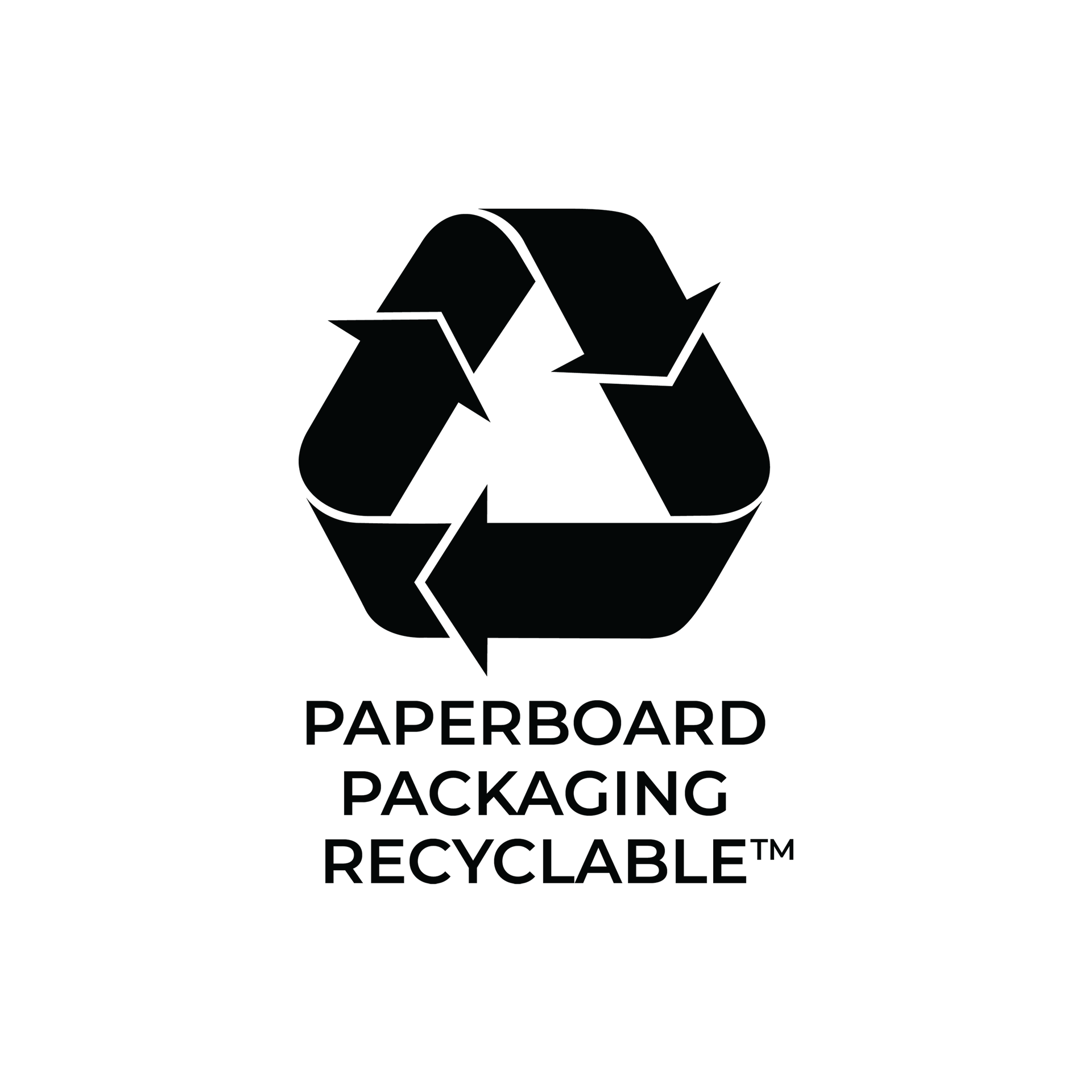 Paperboard Packaging Recyclable Logo
