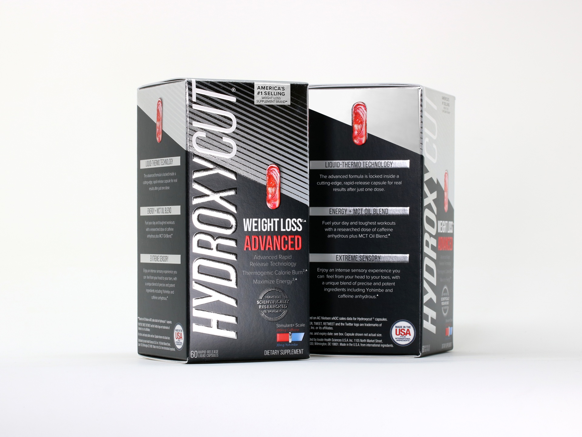 Hydroxycut Advanced folding carton