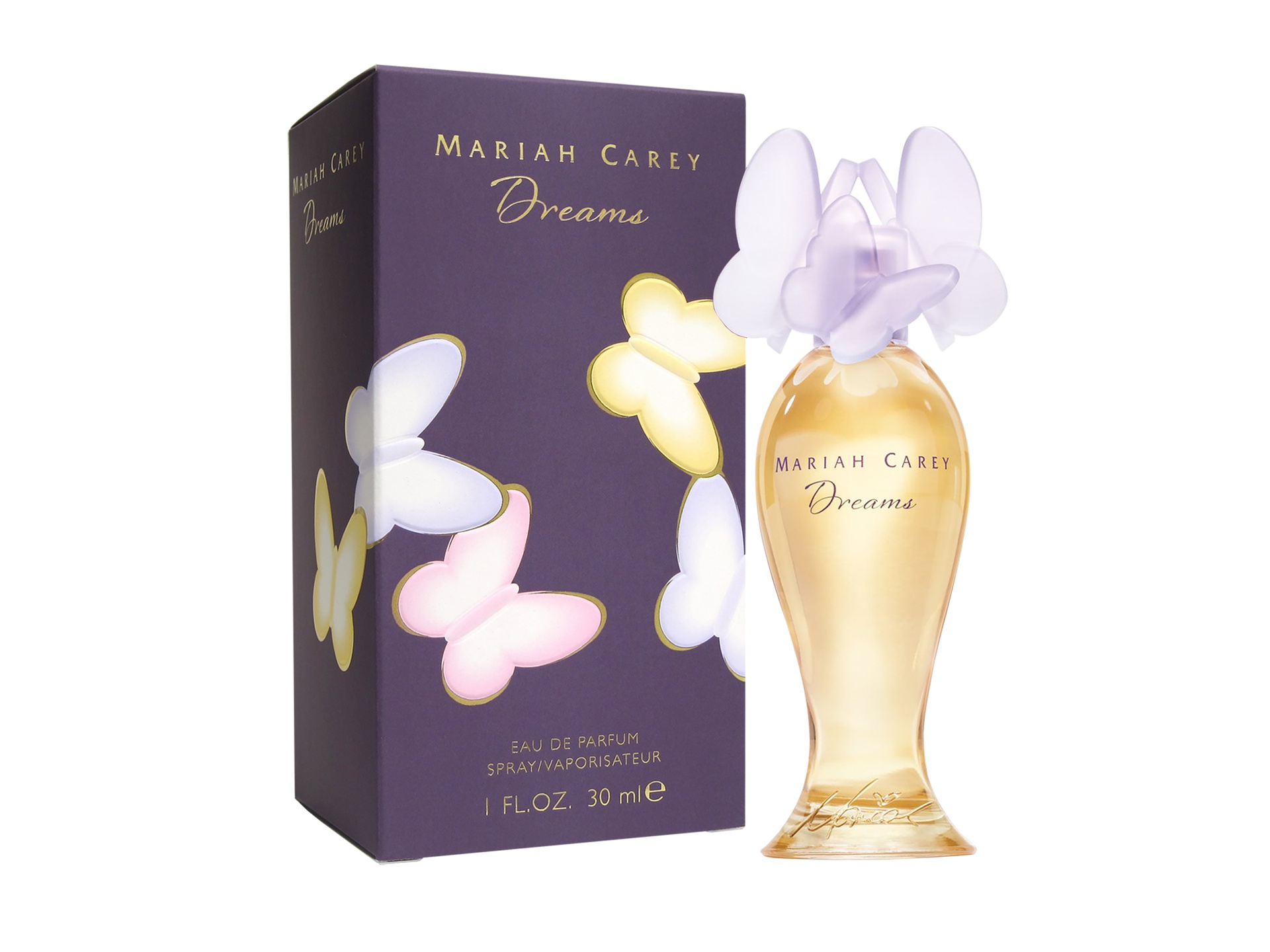 Mariah Carey Dreams fragrance bottle and box