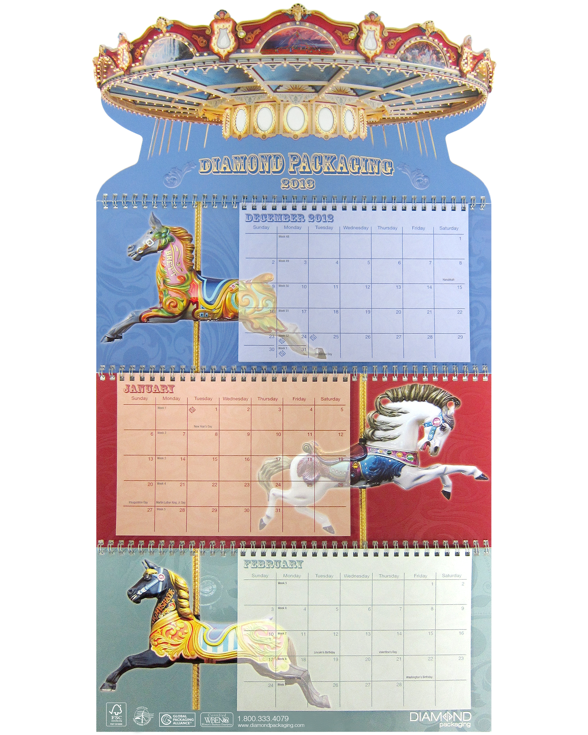 Diamond Packaging 2013 Calendar