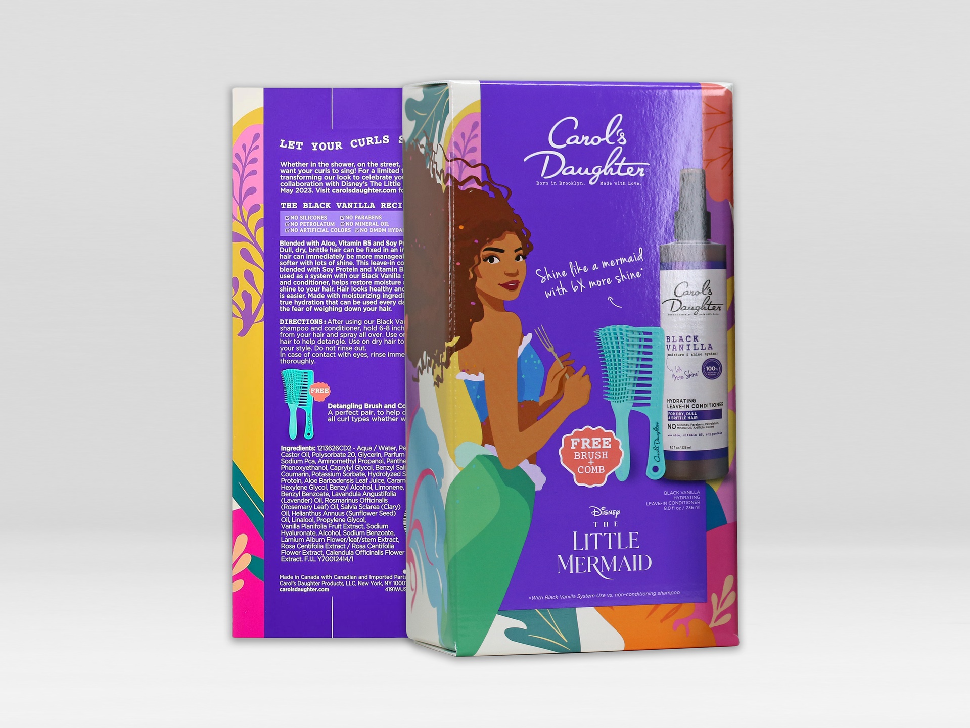 Carol's Daughter limited edition packaging for Disney's The Little Mermaid