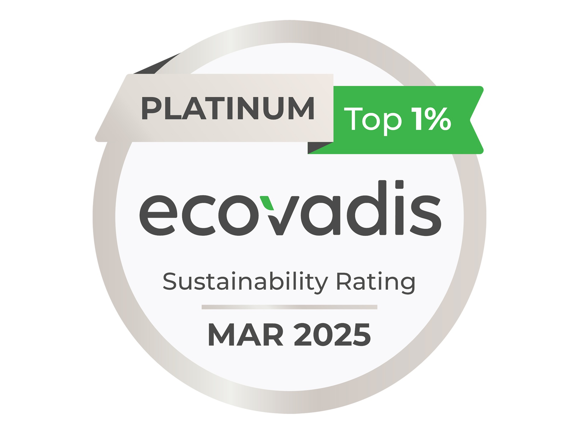 Diamond Packaging has been awarded a Platinum rating for the third time by EcoVadis, a global leader in business sustainability assessments.