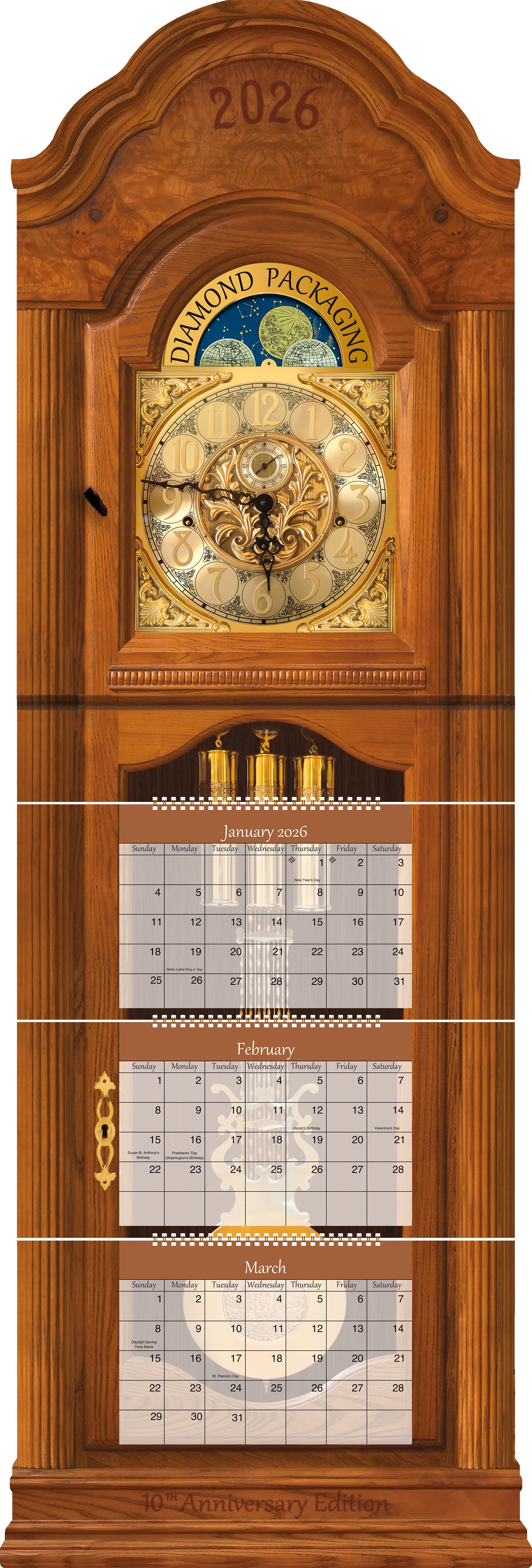 Diamond Packaging 2026 Calendar