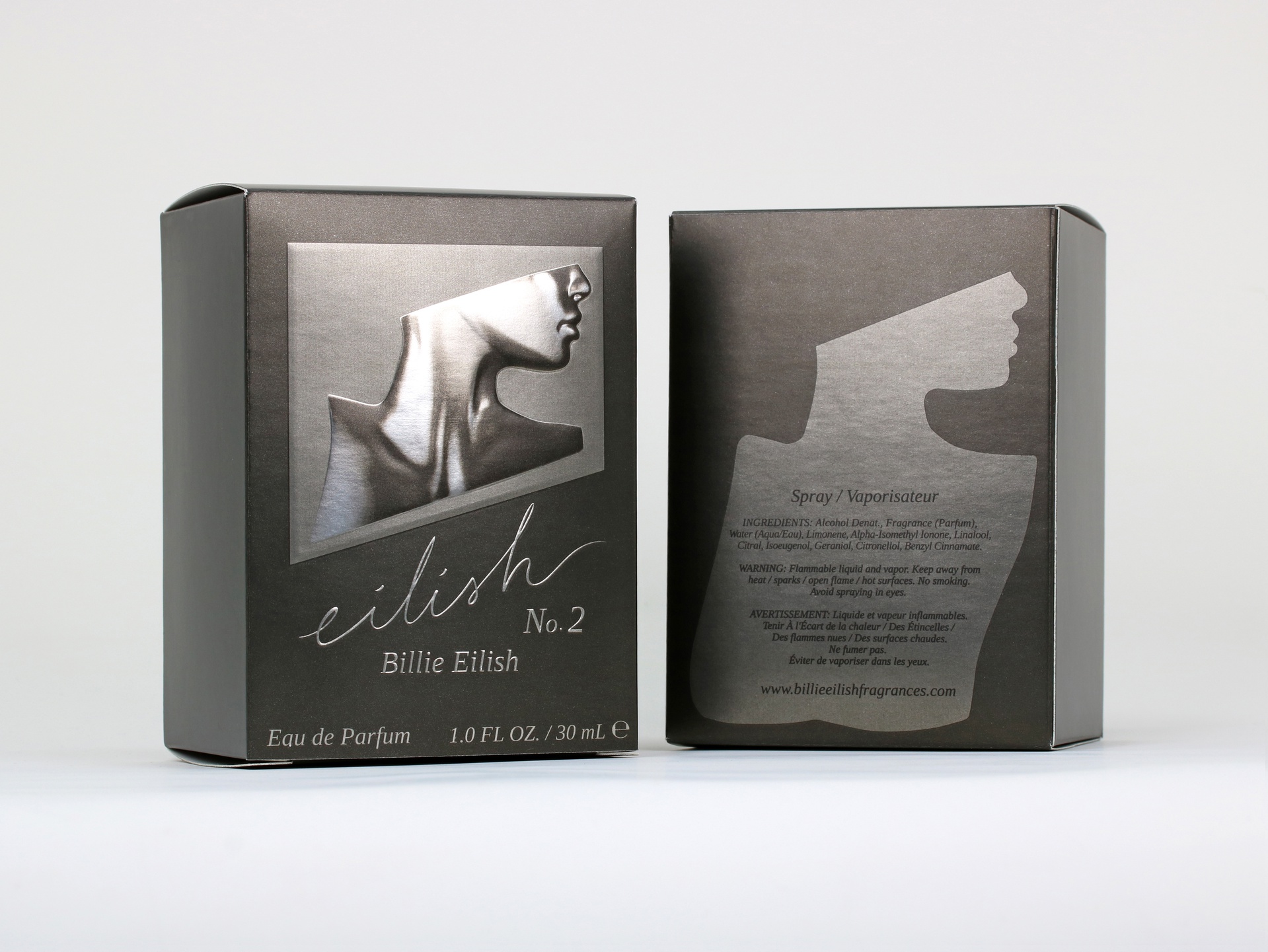 Billie Eilish No. 2 fragrance packaging