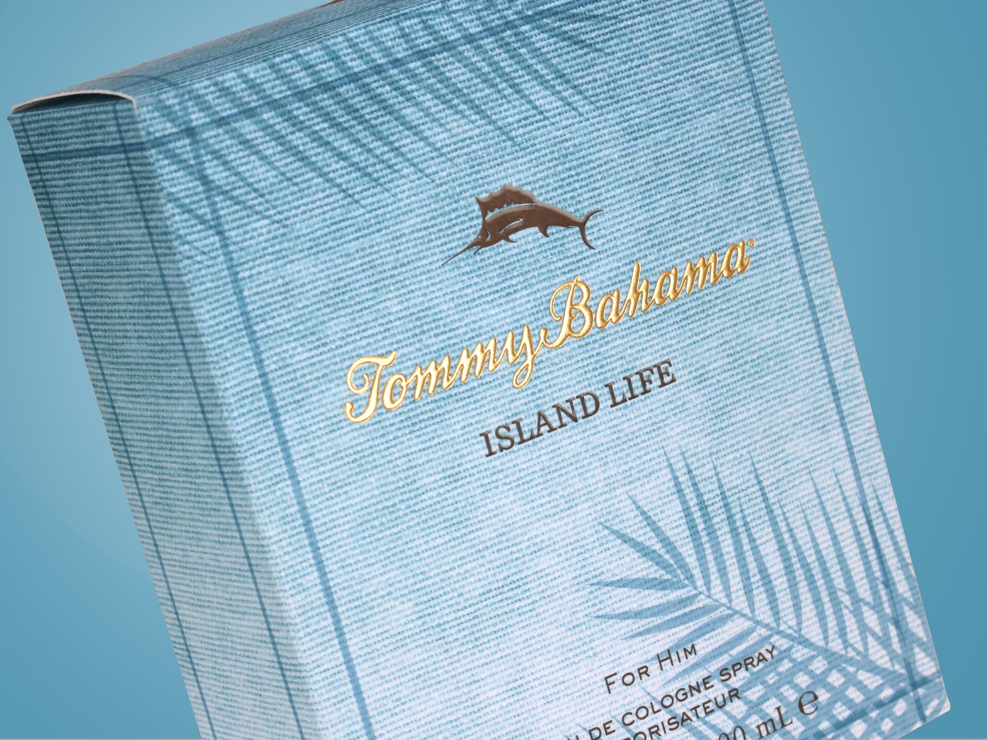Tommy Bahama Island Life folding carton