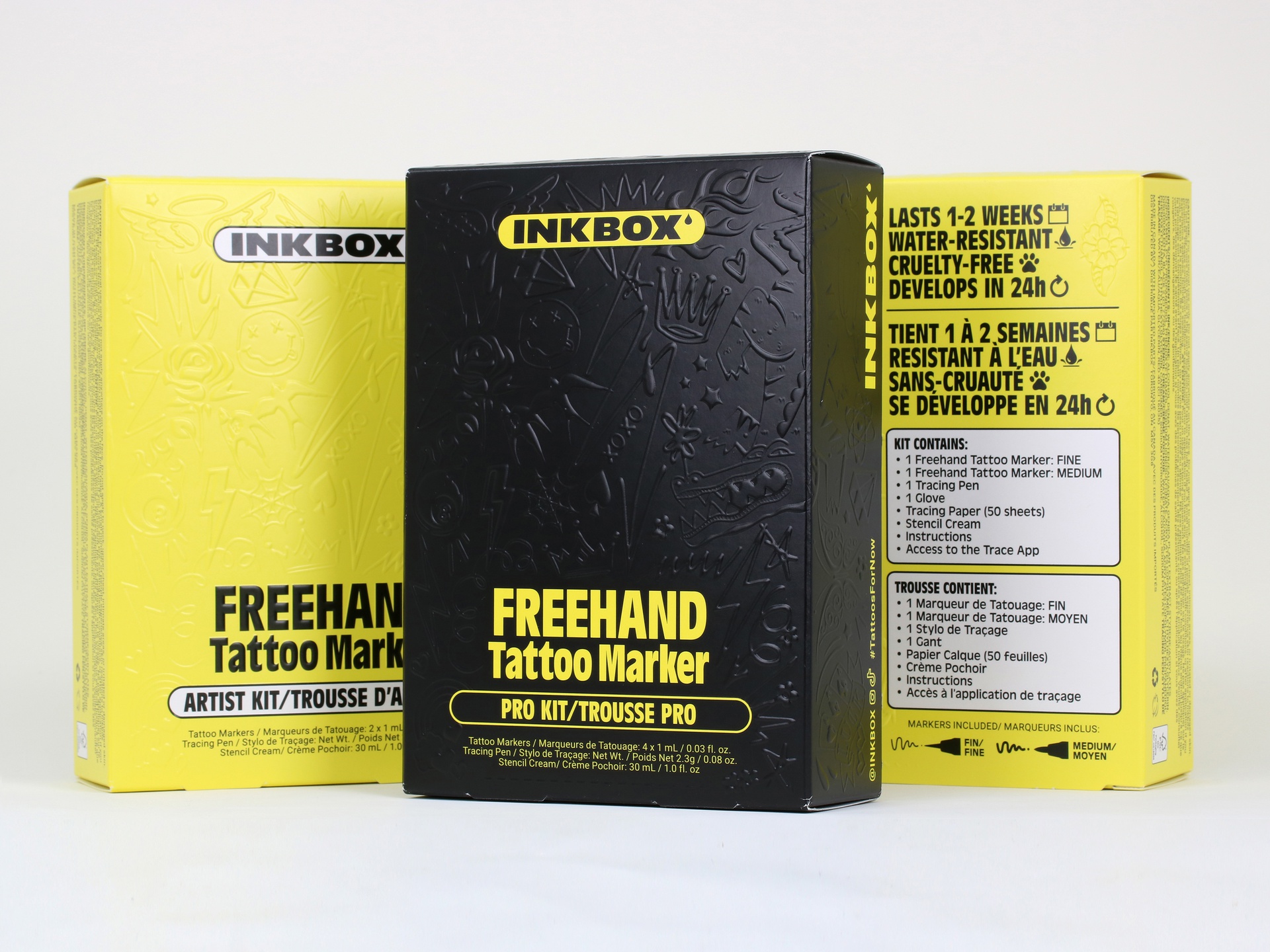 Inkbox Freehand Tattoo Marker Kit packaging