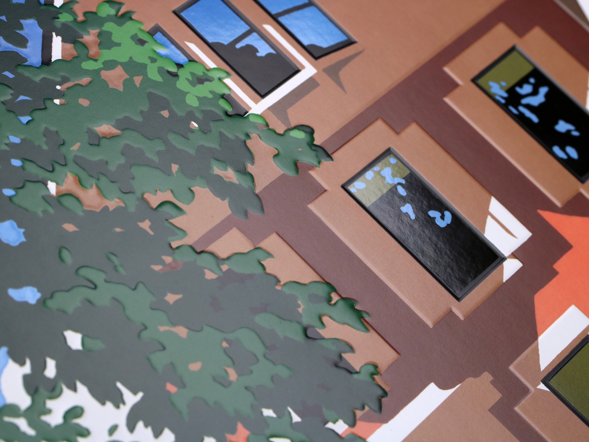 Tightly-registered UV coatings were used to enhance the design and highlight the individual calendar components.