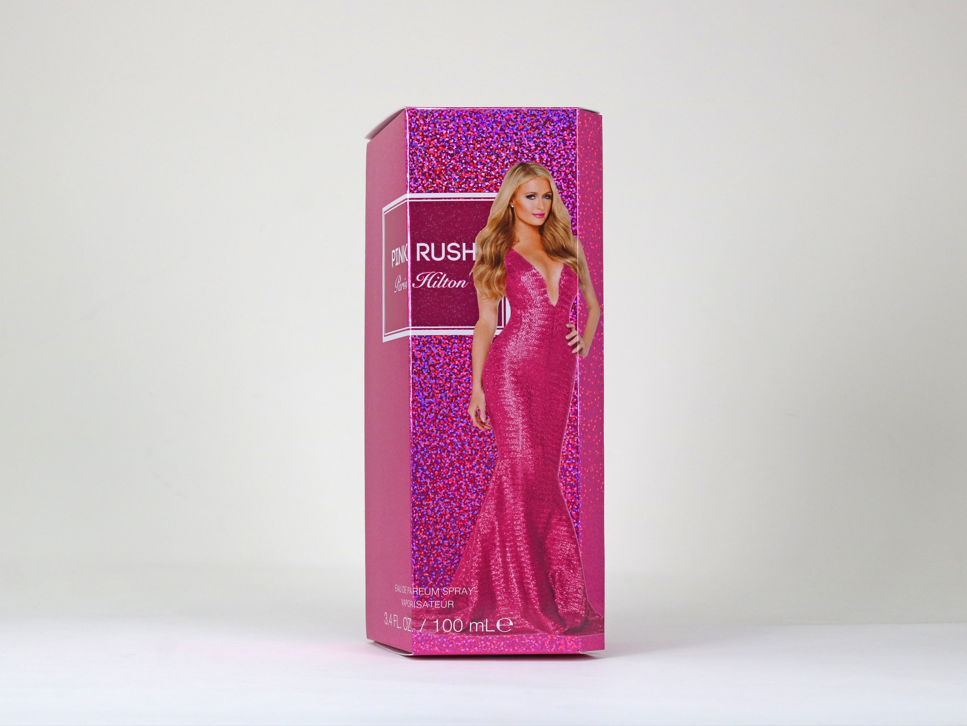 Paris Hilton Pink Rush fragrance packaging