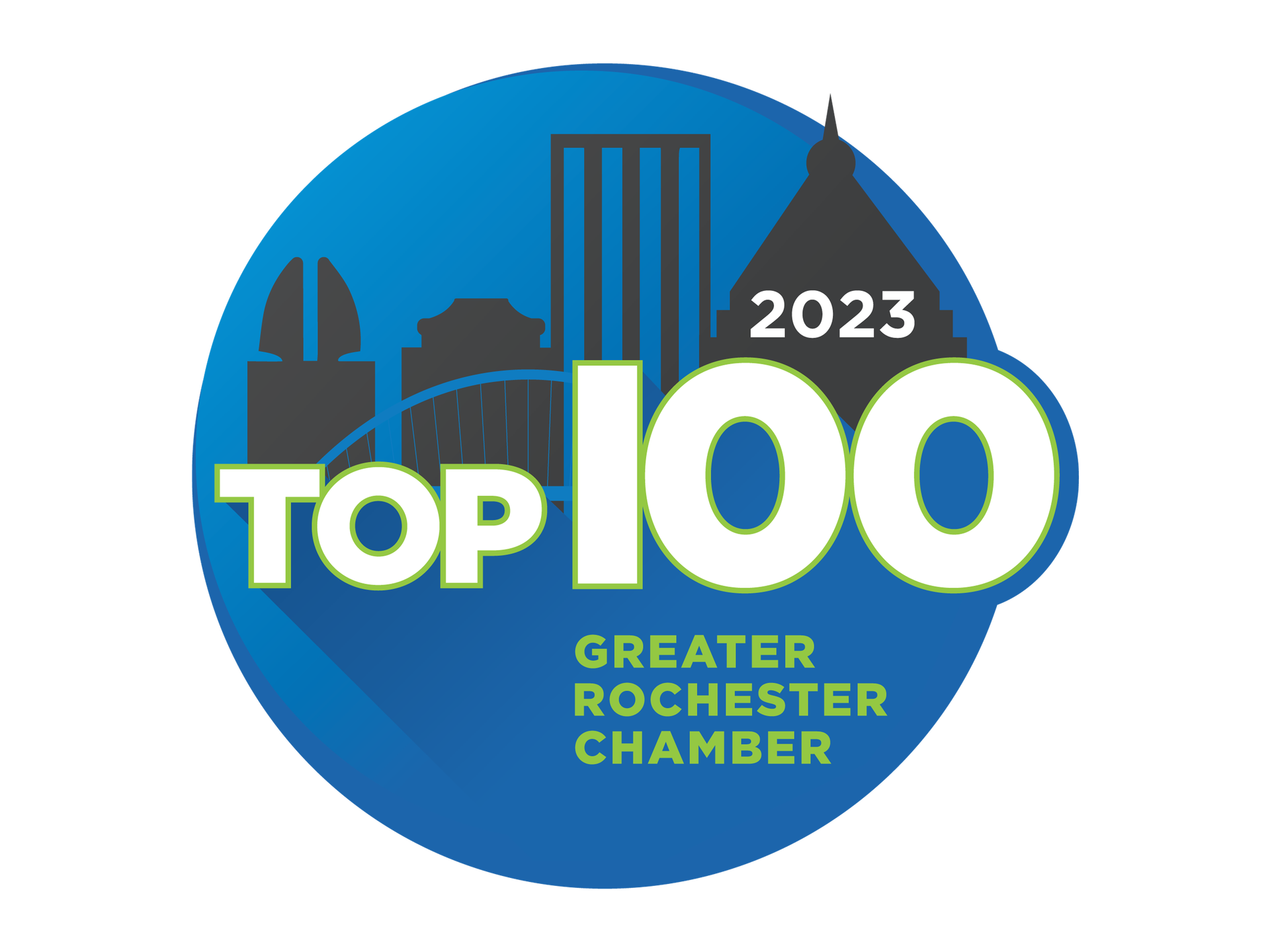2023 Greater Rochester Chamber Top 100 List logo