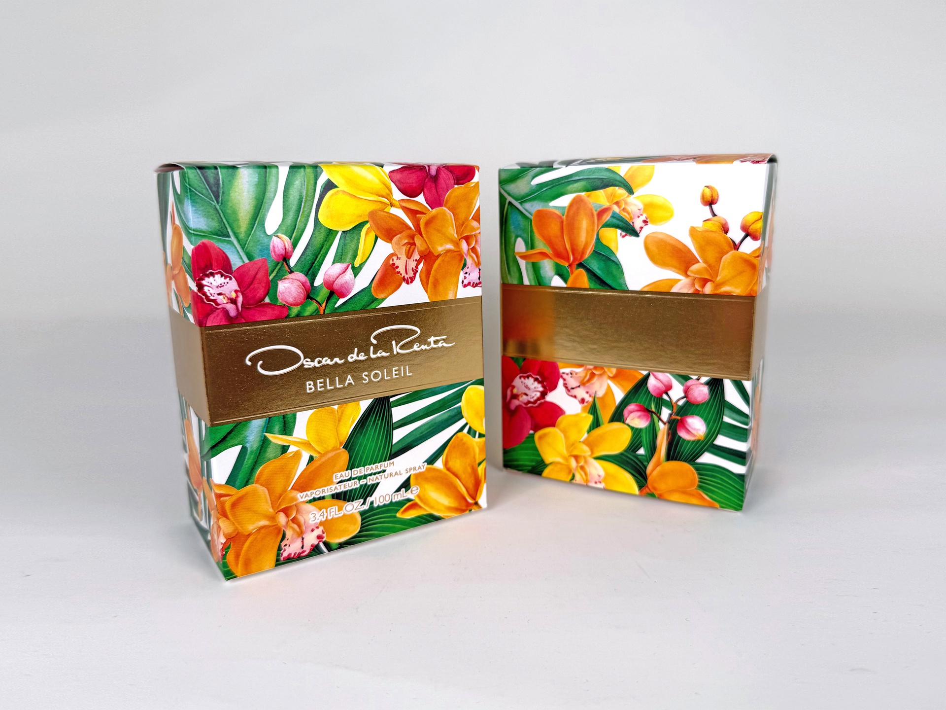 Oscar de la Renta Bella Soleil folding cartons