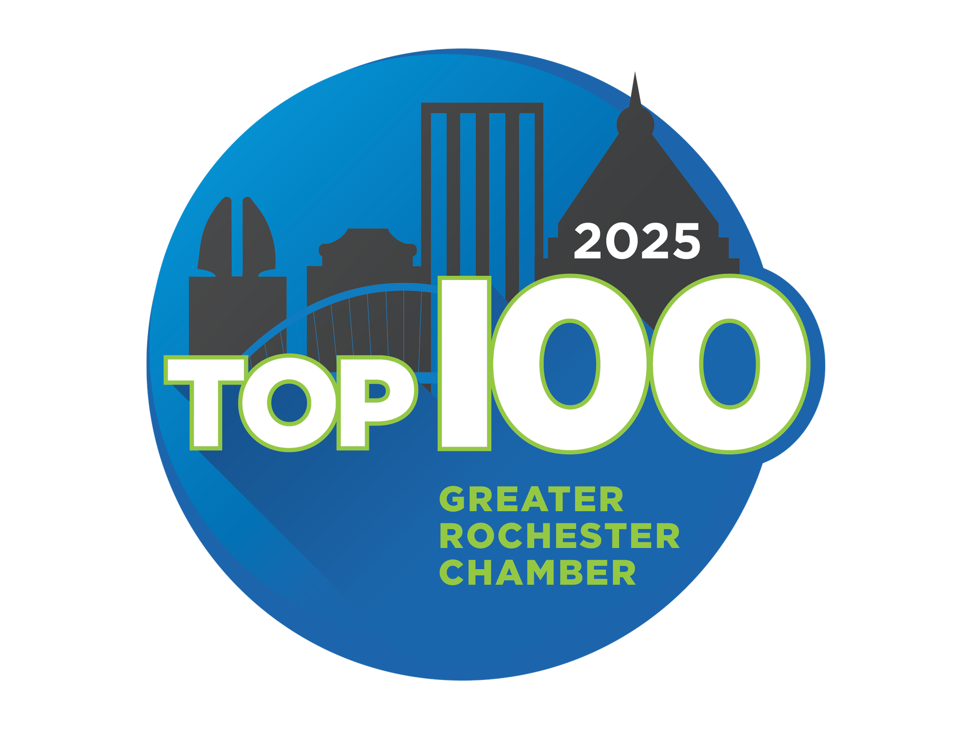 2025 Greater Rochester Chamber Top 100 List logo