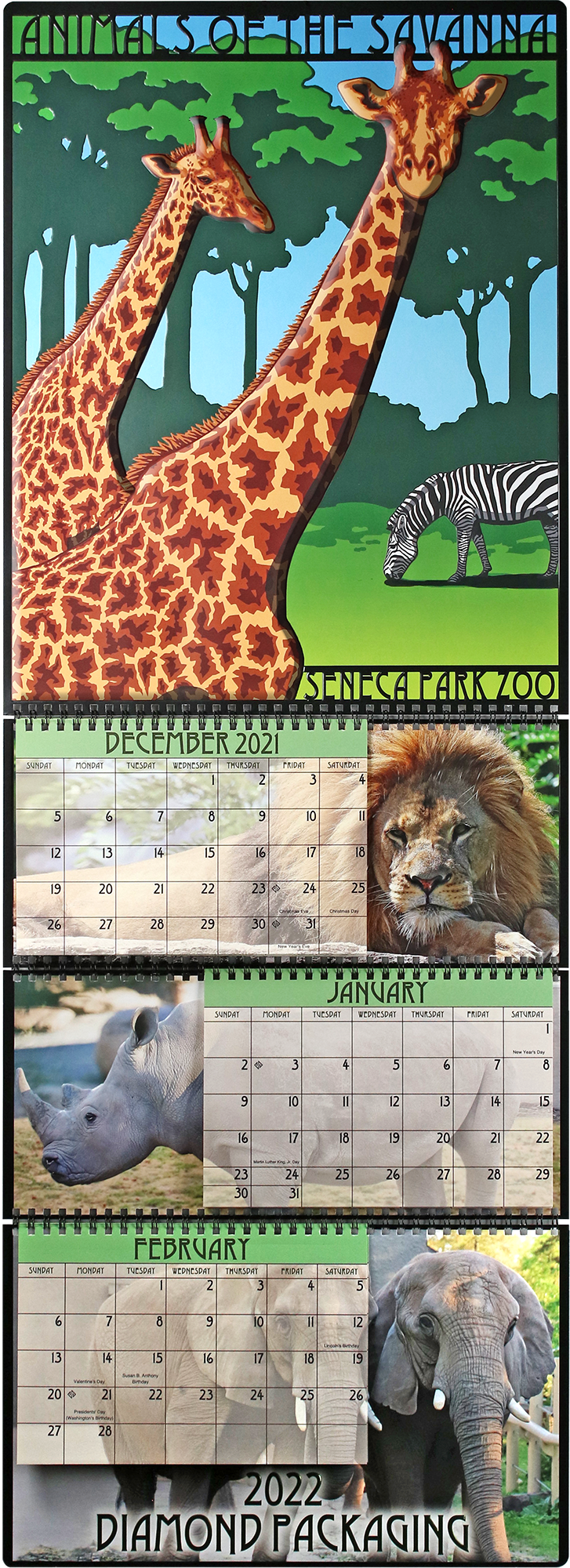 Diamond Packaging 2022 Calendar (full size)