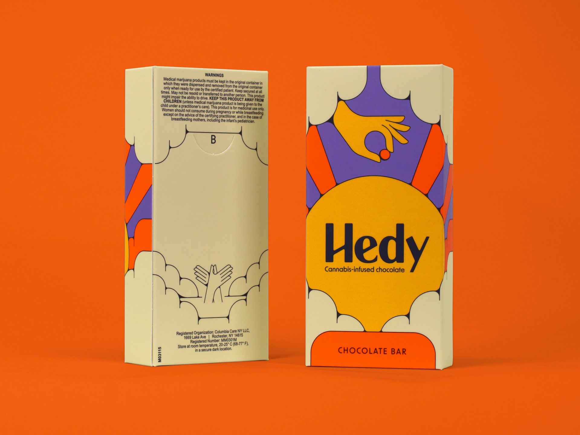 Hedy cannabis packaging
