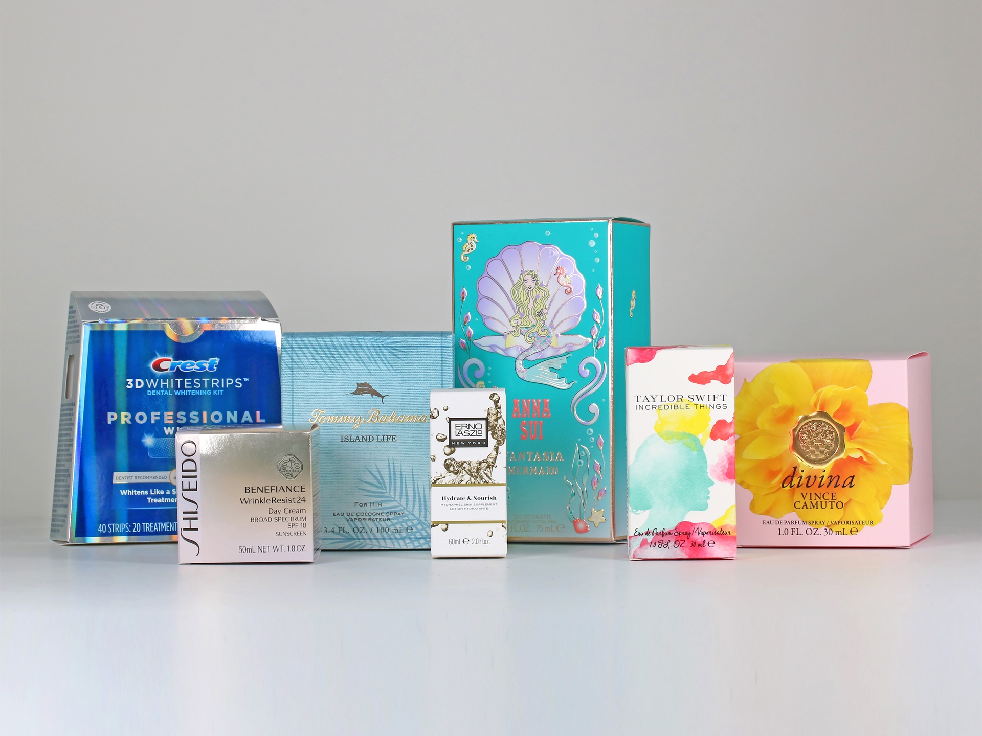 Diamond Packaging folding carton group shot