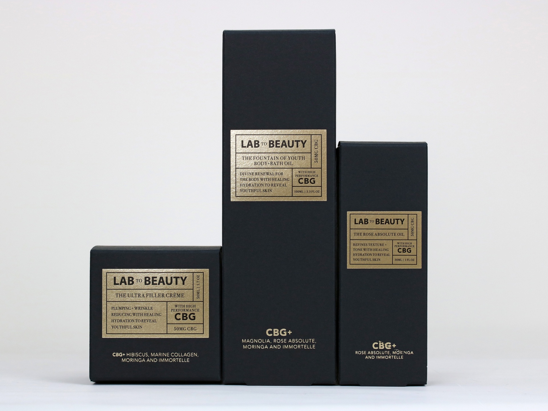 Lab to Beauty CBG packaging