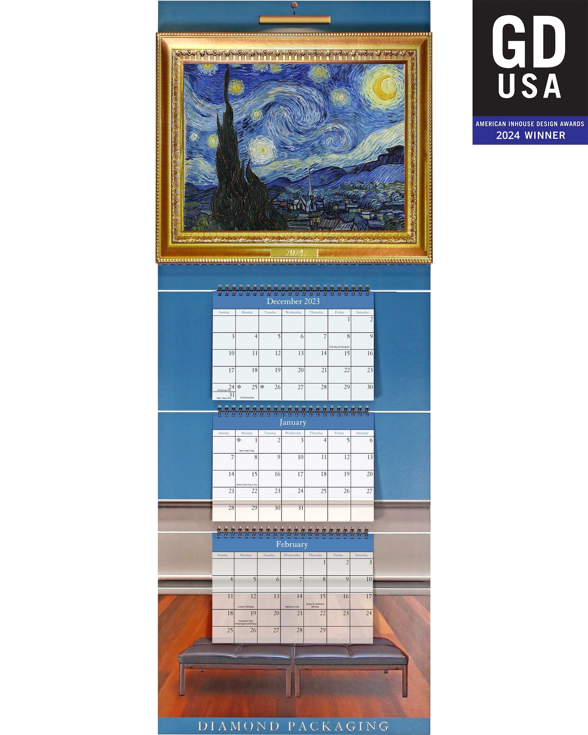 Diamond Packaging 2023 "Suitable for Framing" Calendar