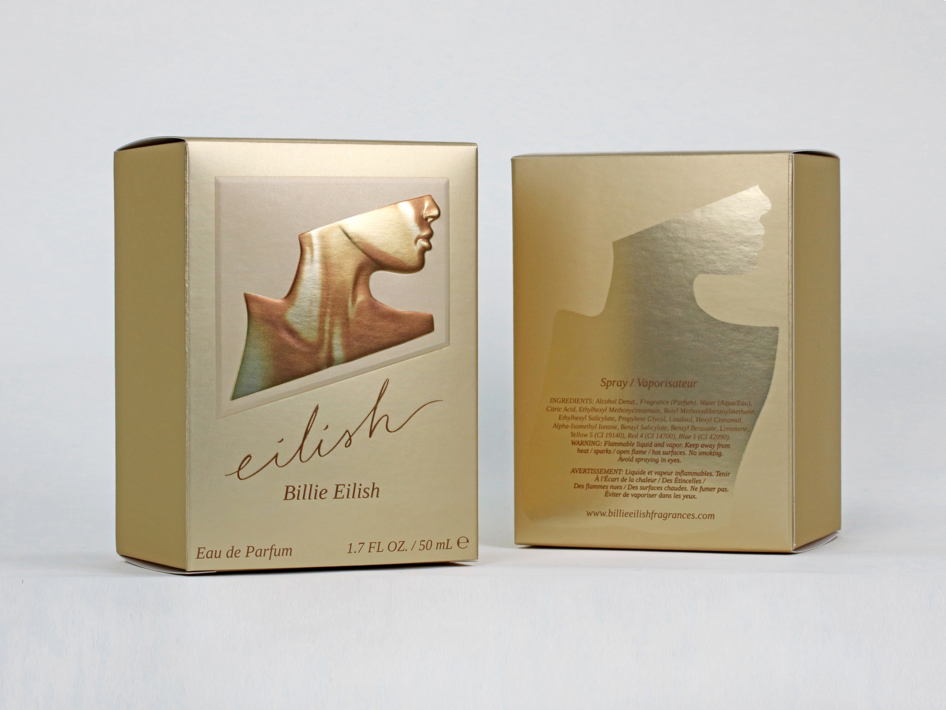 Billie Eilish folding cartons