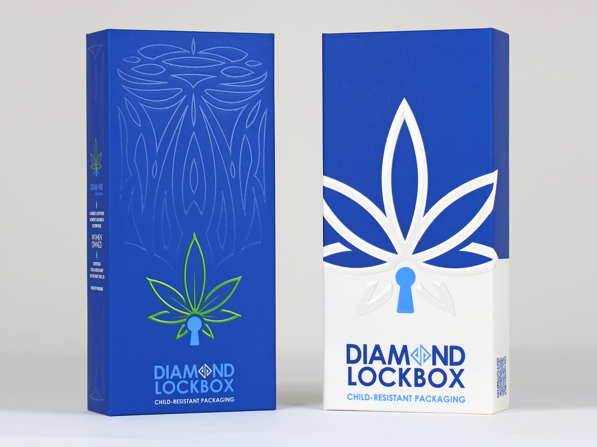 Diamond Lockbox™ certified child-resistant (CR) cannabis packaging