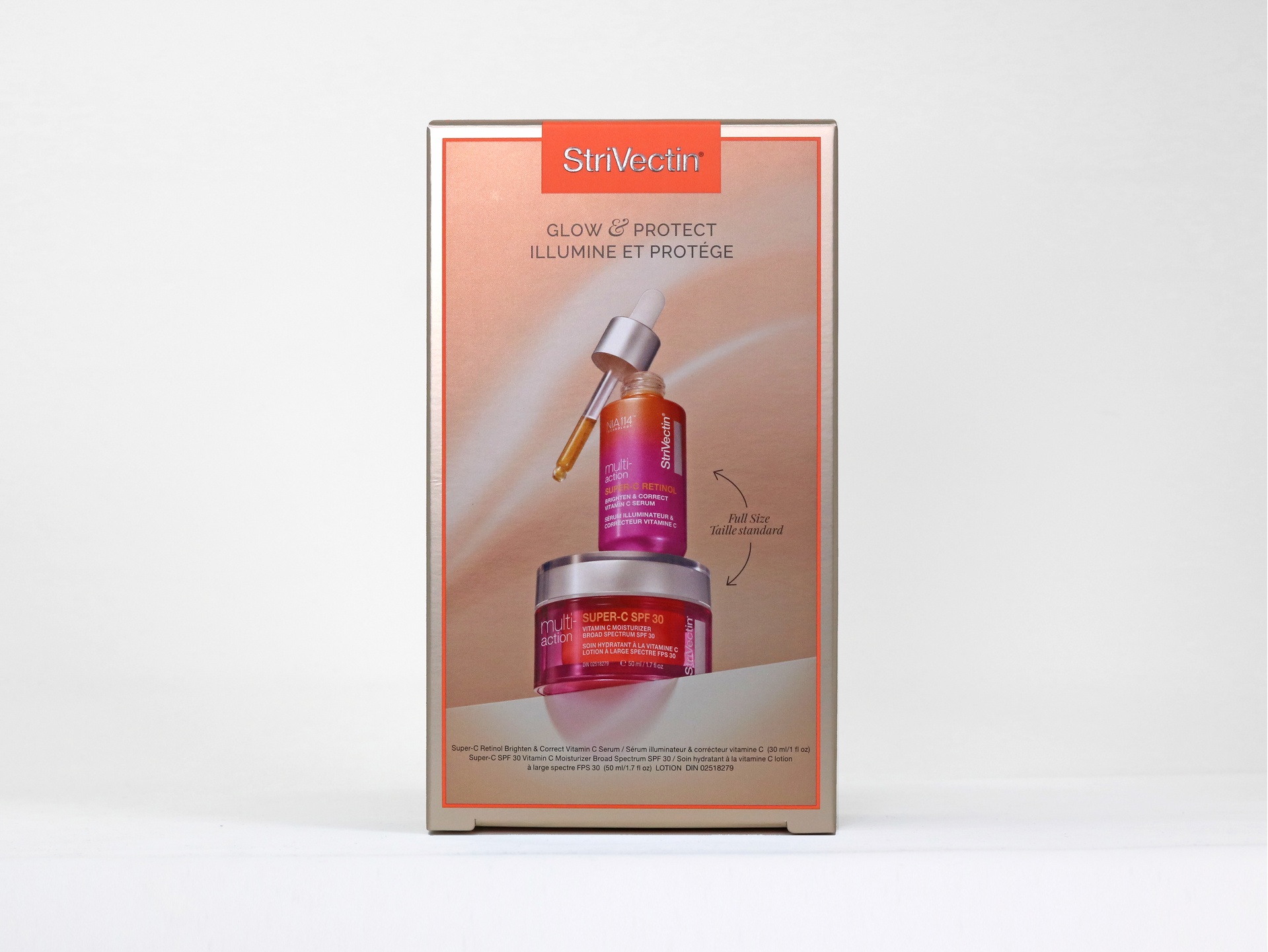 StriVectin’s Glow and Protect packaging