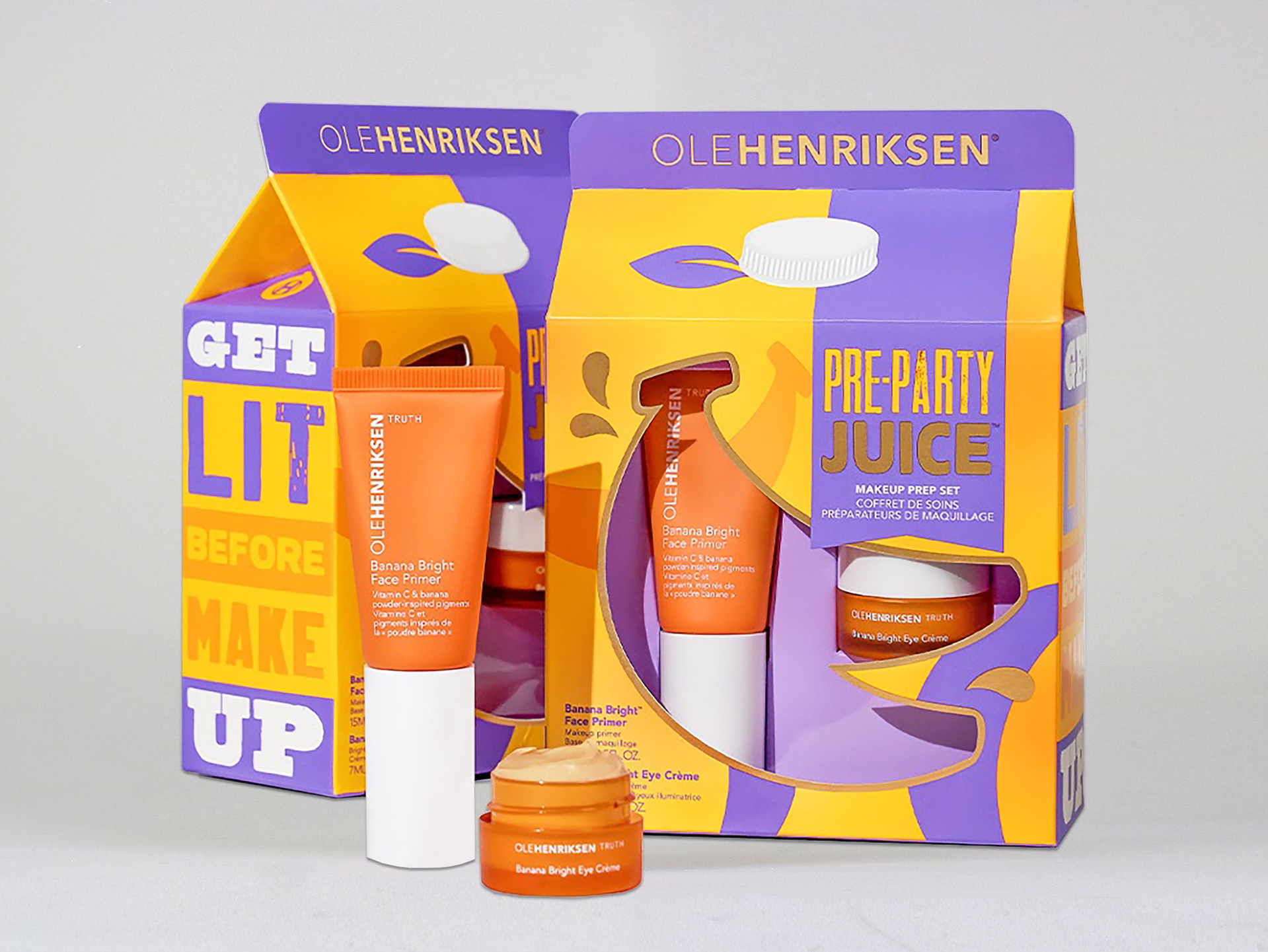 Ole Henriksen Pre-Party Juice Makeup Prep Set folding cartons