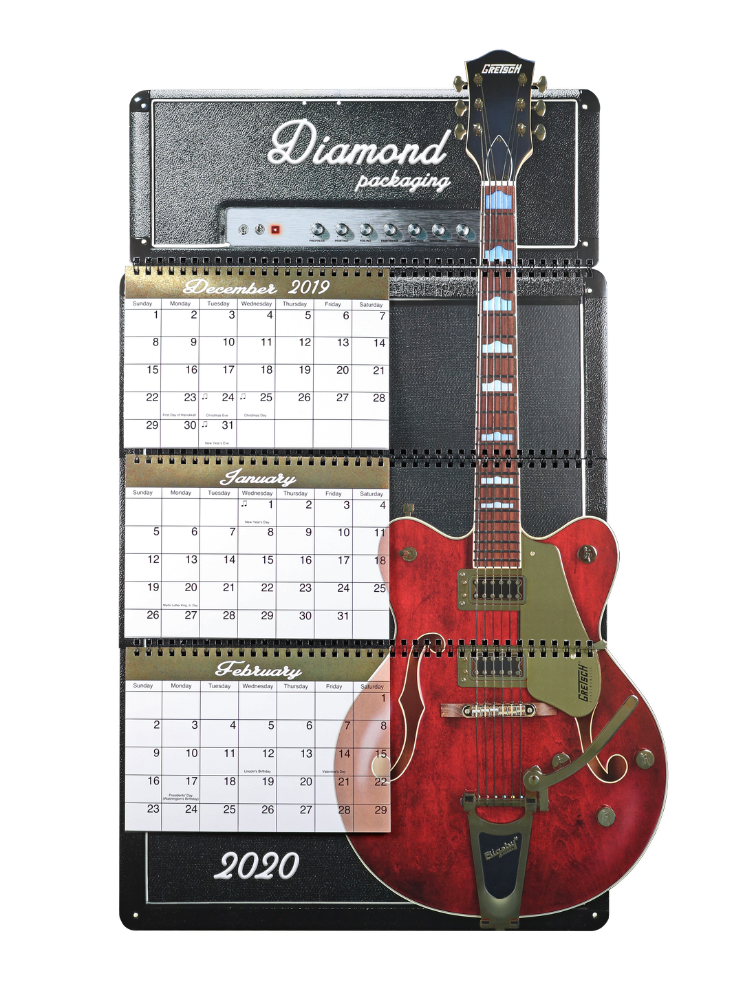 Diamond Packaging 2020 "Making Music" Calendar