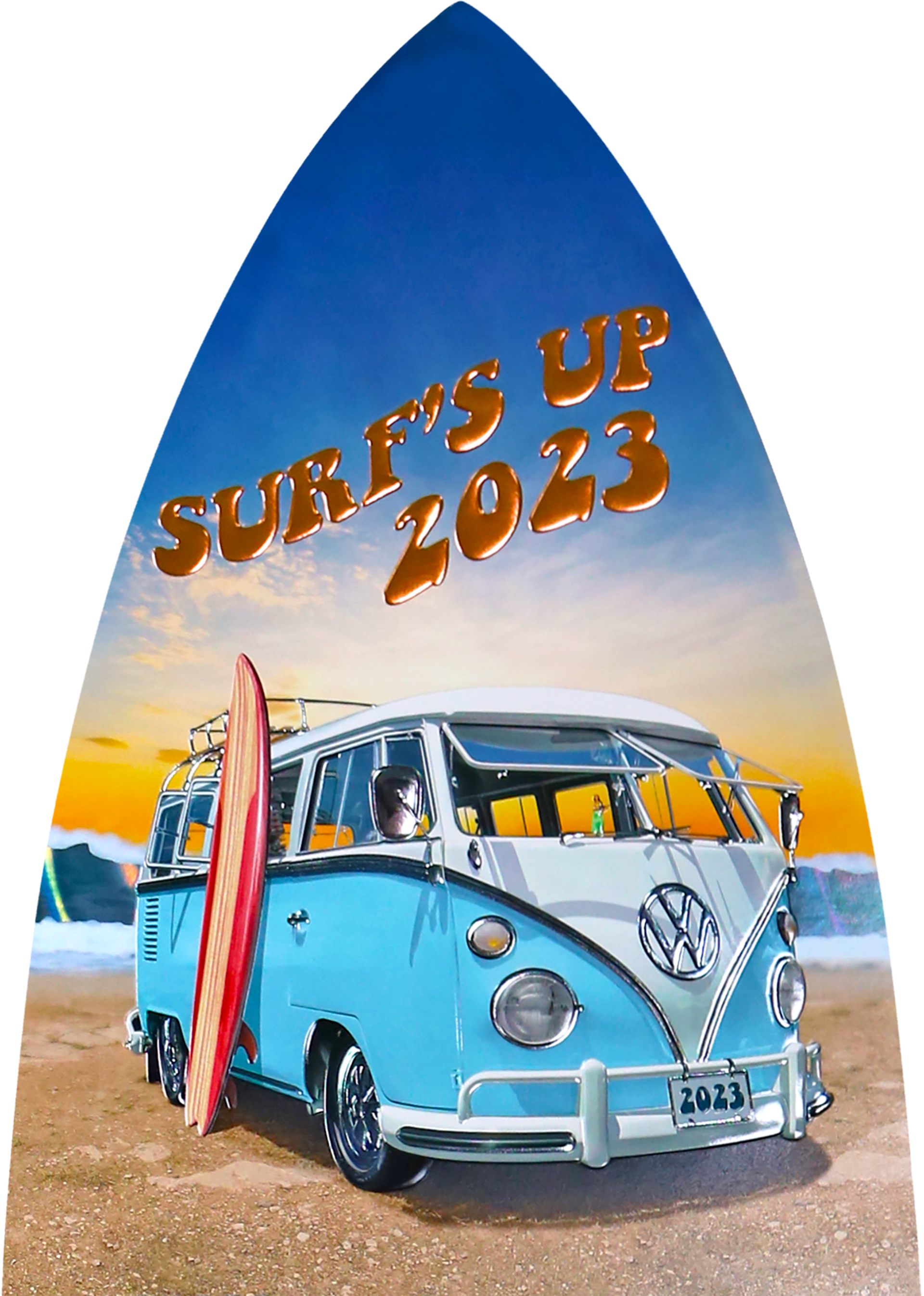 Diamond Packaging 2023 "Surf's Up" Calendar (header)